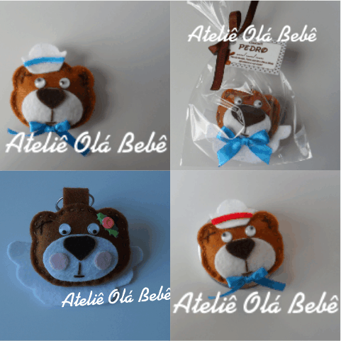 Lembrancinha de Maternidade - Urso Marinheiro\Anjo